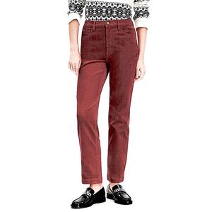 Loft Terracotta Brown Modern Fit Straight Leg Corduroy Jeans Pants Size 26/2
